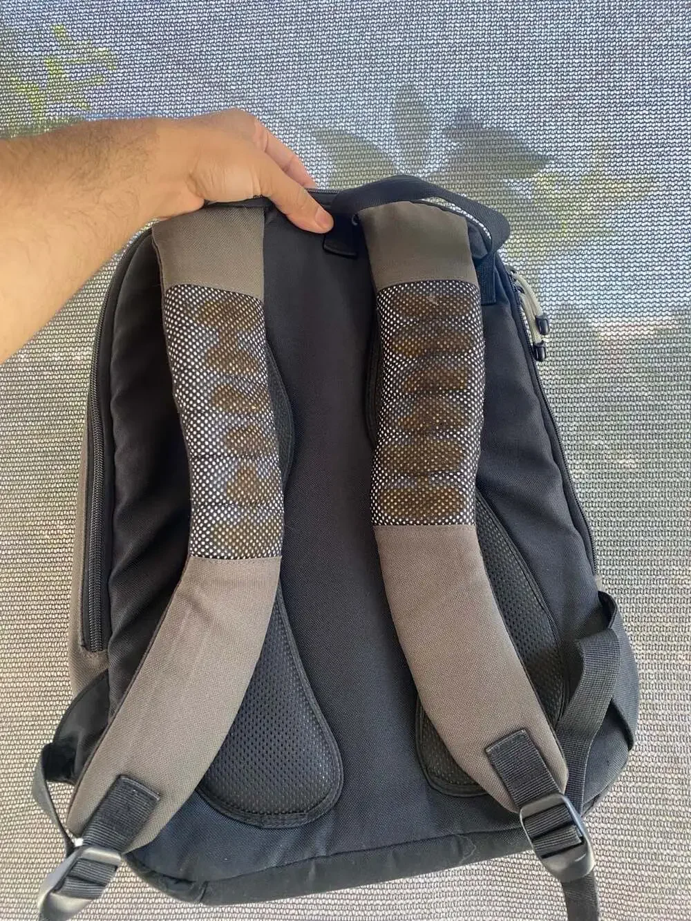 Vintage Nike Y2K Sport Backpack in Black and Brown